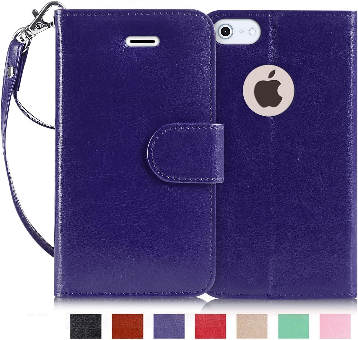 FYY Cover iPhone Se,Cover iPhone 5S,Cover iPhone 5,Flip Custodia