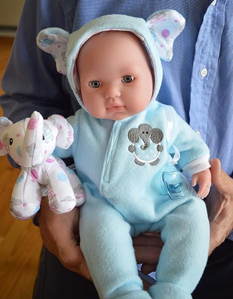Amazon Memorable Pets 高齢者や介護者のためのベビードール療法 ブルーlayetteセットで男の子 マイケル 人形 ドール おもちゃ