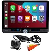Jensen J1CA10FL-BUC 10.1" Wireless Apple CarPlay Android Auto with Camera | Backup camera included, fits single or double DIN, wired or wireless Certified Apple CarPlay, Android Auto, Bluetooth, USB