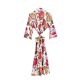 Pure 100% Cotton Robe For Womens Bathrobe Dressing Gown Long sleepwear Free Size Kimono
