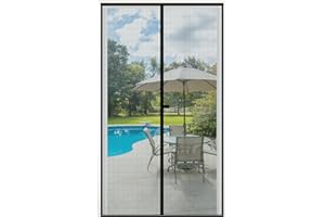 Magnetic Screen Door Fit Door Size 30 x 78, Self Sealing Door Screen Magnetic Closure, Heavy Duty Reinforced Small Screen Doo