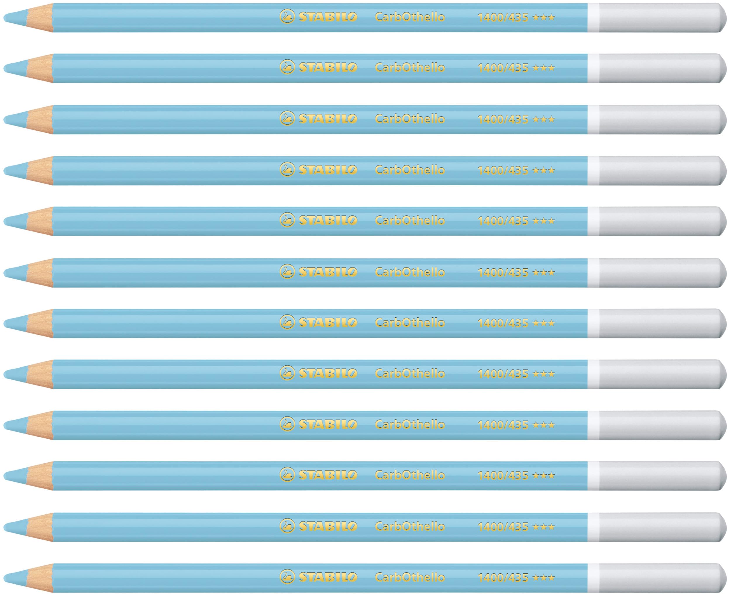 STABILO CarbOthello - Chalk-Pastel Pencil - Pack of 12 - Ultramarine Light