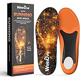 Welnove Performance Running Insoles for Men & Women - Shock Absorption Athletic Shoe Inserts,TPU Anti-Torque,Sports Protection Reduce Muscle Fatigue,& Boost Speed - Sneaker Inserts-XS