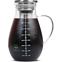 BTäT- Cold Brew Coffee Maker, Iced Coffee Maker, 2 Liter (2 Quart, 64 oz), Iced Tea Maker, Cold Brew Maker, Tea Pitcher…