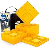 Camco 44510 Heavy Duty Leveling Blocks, Ideal for Leveling Single and Dual Wheels, Hydraulic Jacks, Tongue Jacks and Tandem A