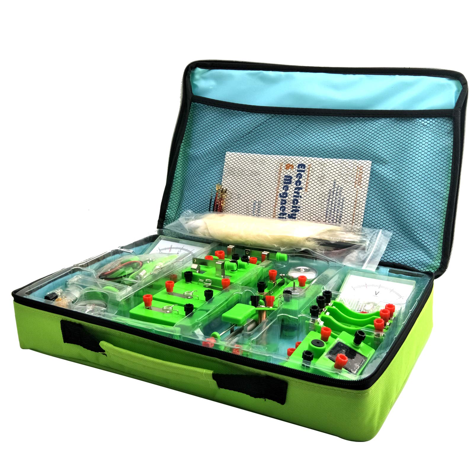 EUDAX School Physics Labs Basic Electricity Discovery Circuit and Magnetism Experiment kits for High School Students Electromagnetism Elementary Electronics