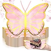 Yiyiring 60 Pcs 9 Inch Butterfly Dinner Plates Paper Party Plates Butterfly Disposable Dinner Dessert for Summer Birthday Picnics Baby Shower Party Supplies Decorations