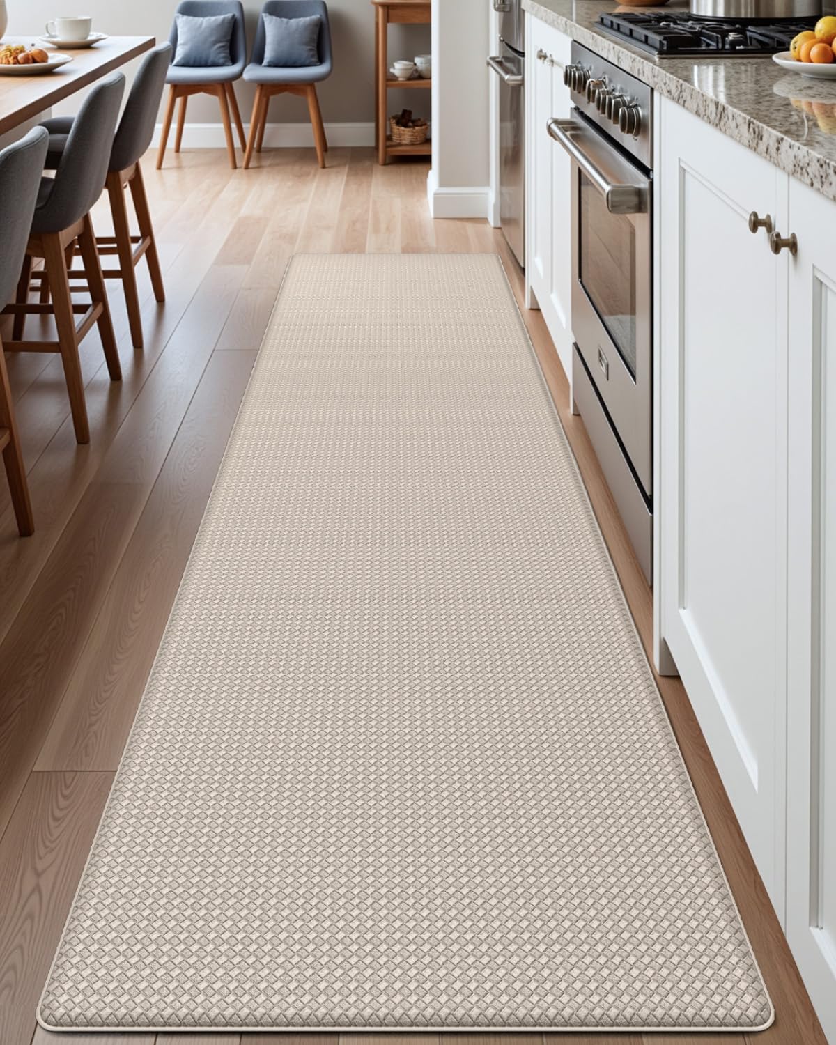 Photo 1 of DEXI Kitchen Floor Mats Cushioned Anti Fatigue, 23x94, Large Long Standing Runner Rug Waterproof, Comfort Memory Foam Padded for Front Sink Laundry, Beige