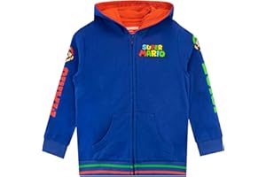 SUPER MARIO Hoodie | Boys Hoodies | Luigi Zip up Hoody | Sweater for Kids