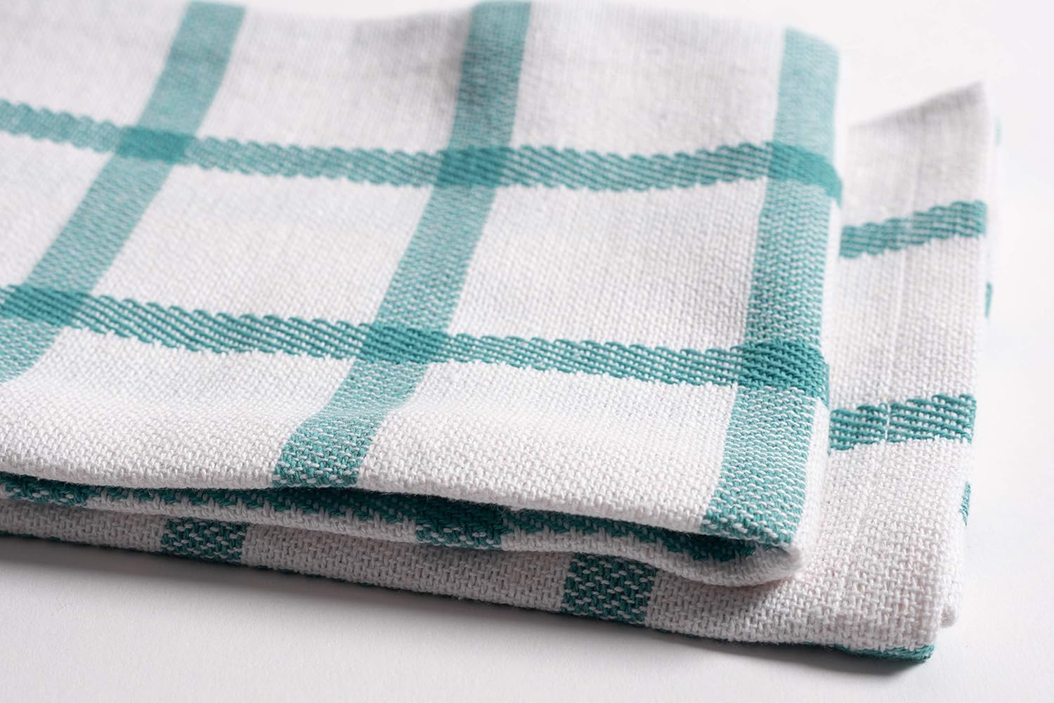 KAF Home Mixed Flat & Terry Kitchen Towels | Set of 6 18 x 28 Inches | 4 Flat Weave Towels for Cooking and Drying Dishes and 2 Terry Towels, for House Cleaning and Tackling Messes and Spills (Teal): Home & Kitchen