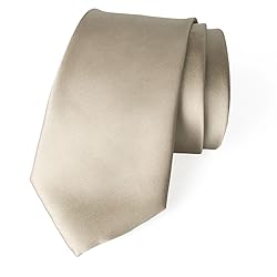Spring Notion Men's Solid Color Satin Microfiber