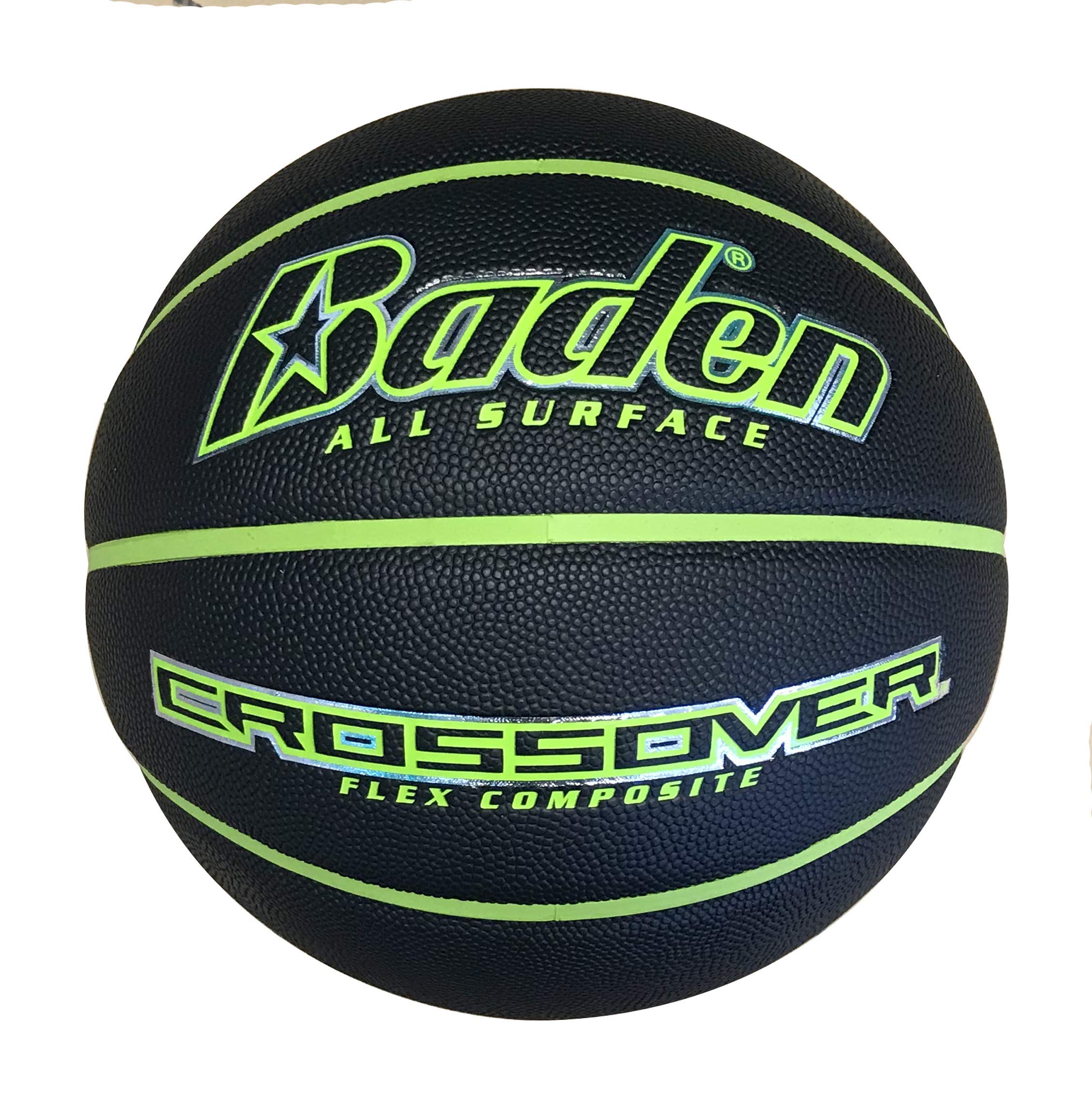 Baden Crossover Black/Green Basketball Size 7