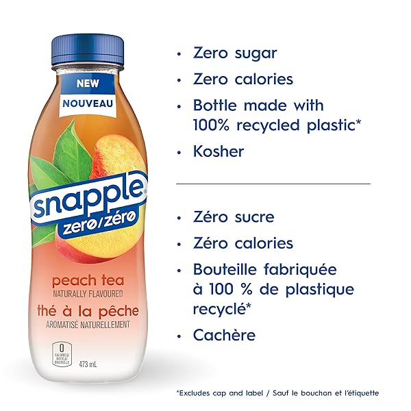 SNAPPLE PEACH TEA, 16 OZ., 12/PACK (10099485)