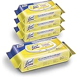 Lysol Disinfectant Handi-Pack Wipes, Multi-Surface Antibacterial Cleaning Wipes, For Disinfecting and Cleaning, Lemon and Lim