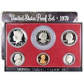 1979 Clad Proof Set Type 1 U.S. Mint Government Packaging OGP | Collectible 6-Coin Set: U.S. Mint Proof Set, 1979-S