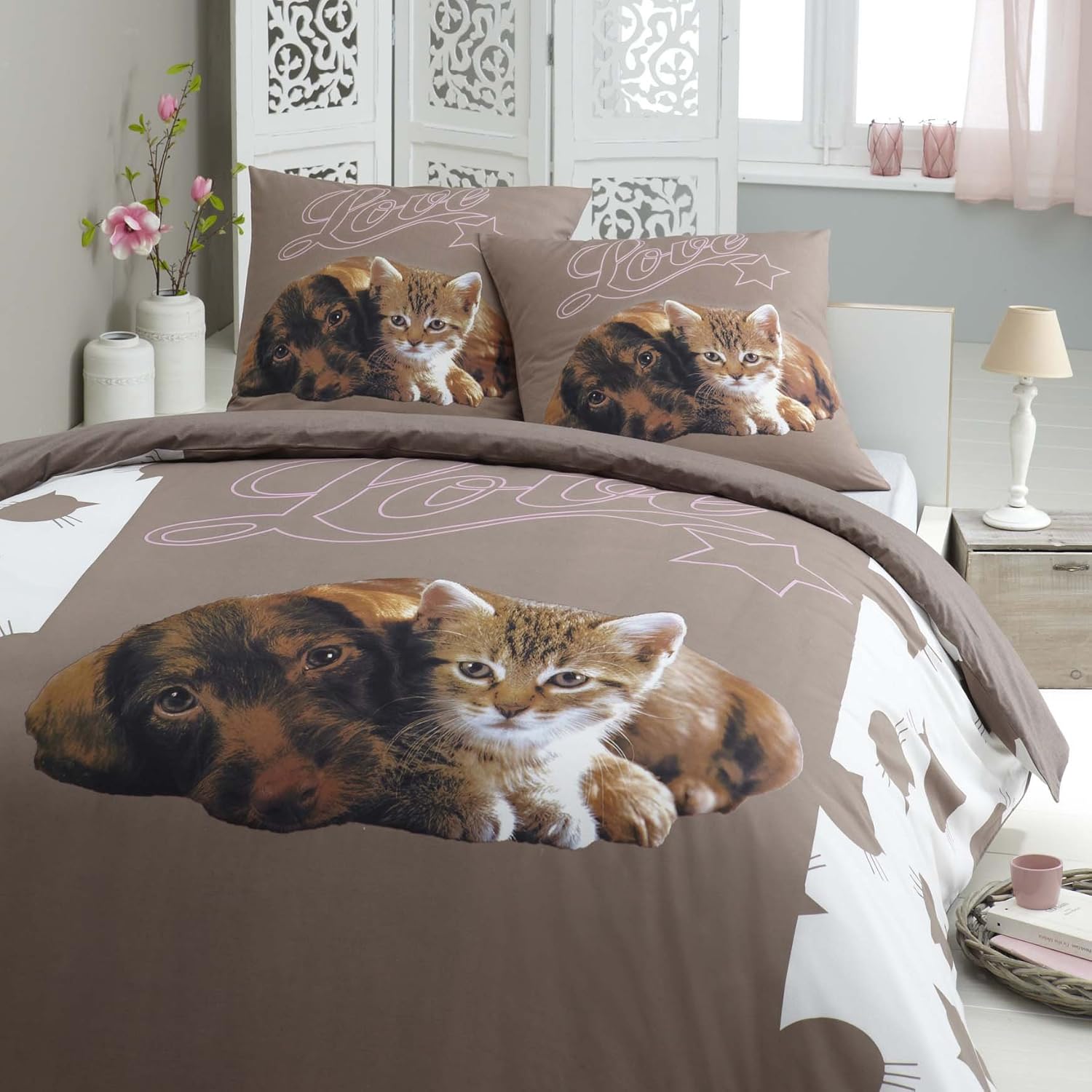 Parures de lit Cuisine & Maison Housse de Couette: Rabat ...