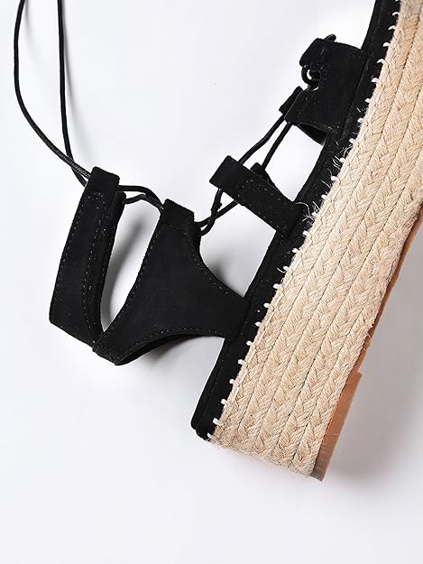 lace up espadrille flatform sandals