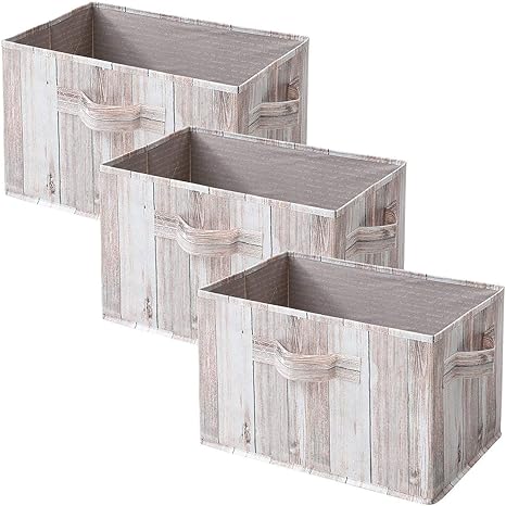 Amazon 山善 収納ボックス 幅38 奥行25 高さ25cm 取っ手付き カラーボックス対応 完成品 ホワイトウッド 3個組 Ytct 3p Whw 収納ケース ボックス オンライン通販