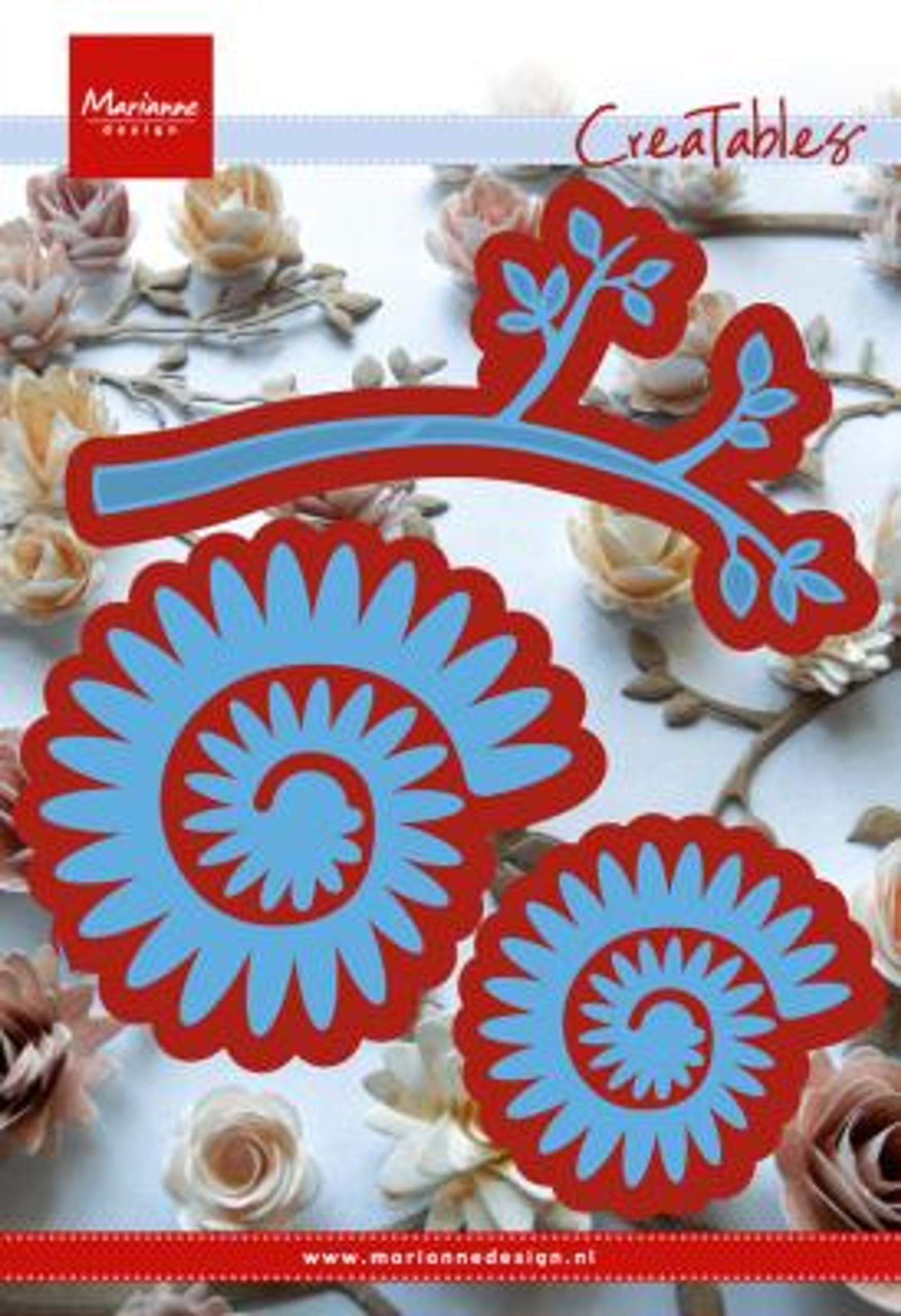 Marianne Design Branch and Flower 2 Creatable Die, Blue