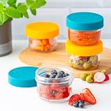 Kilner Snack and Store Pots Set of 2 Glass Jars 125 ml Leak-Proof Lids view 4