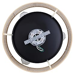 Canarm Bellamy 3-Light Boho Flush Mount, Natural