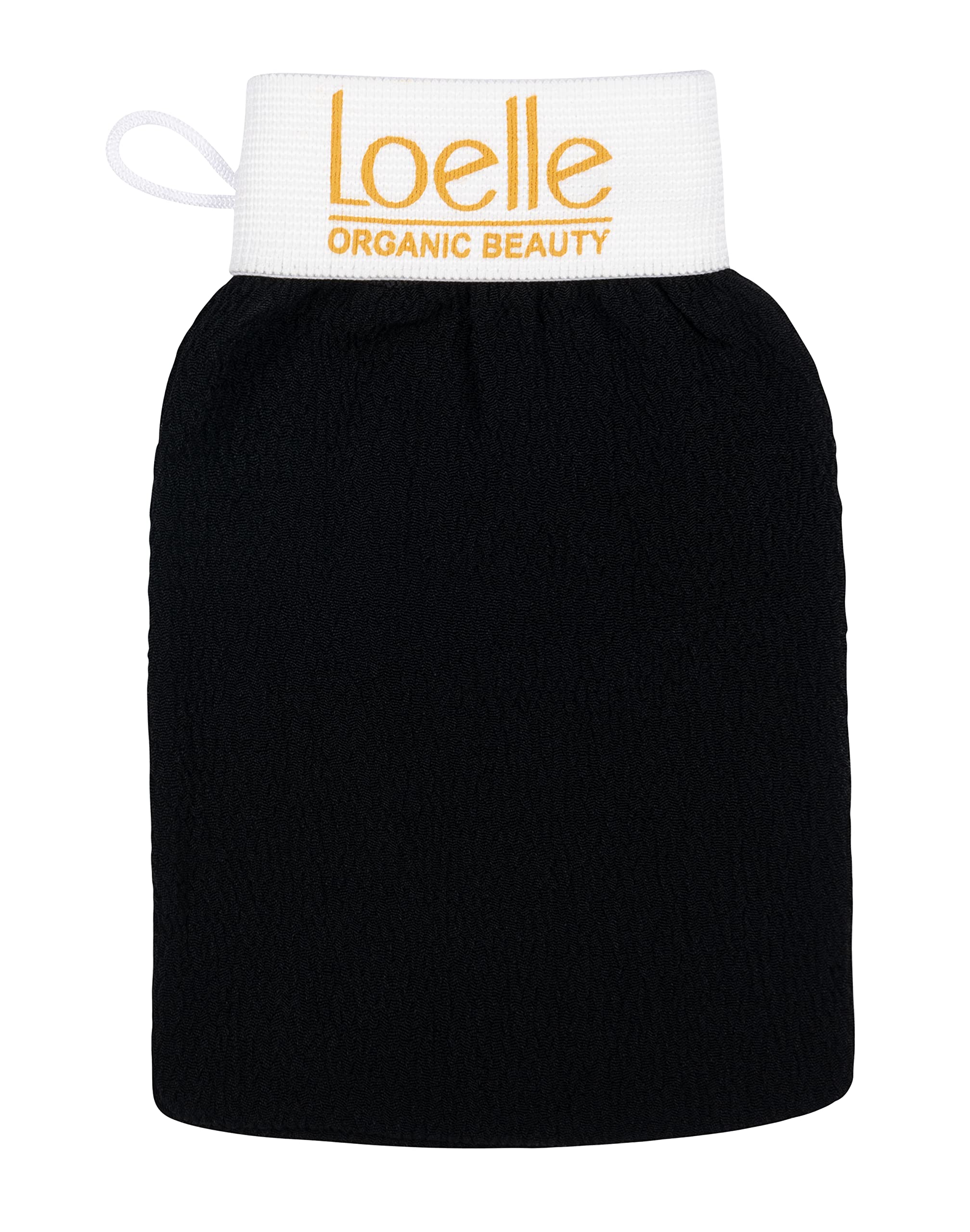 Loelle - Exfoliating Glove to Eliminate Ingrown Hairs, Dead Skin and Cellulite - Body Exfoliator Sponge - Shower Scrub Ideal for Smooth Skin and Prolonging a Tan - Kessa Gloves (1 Piece)