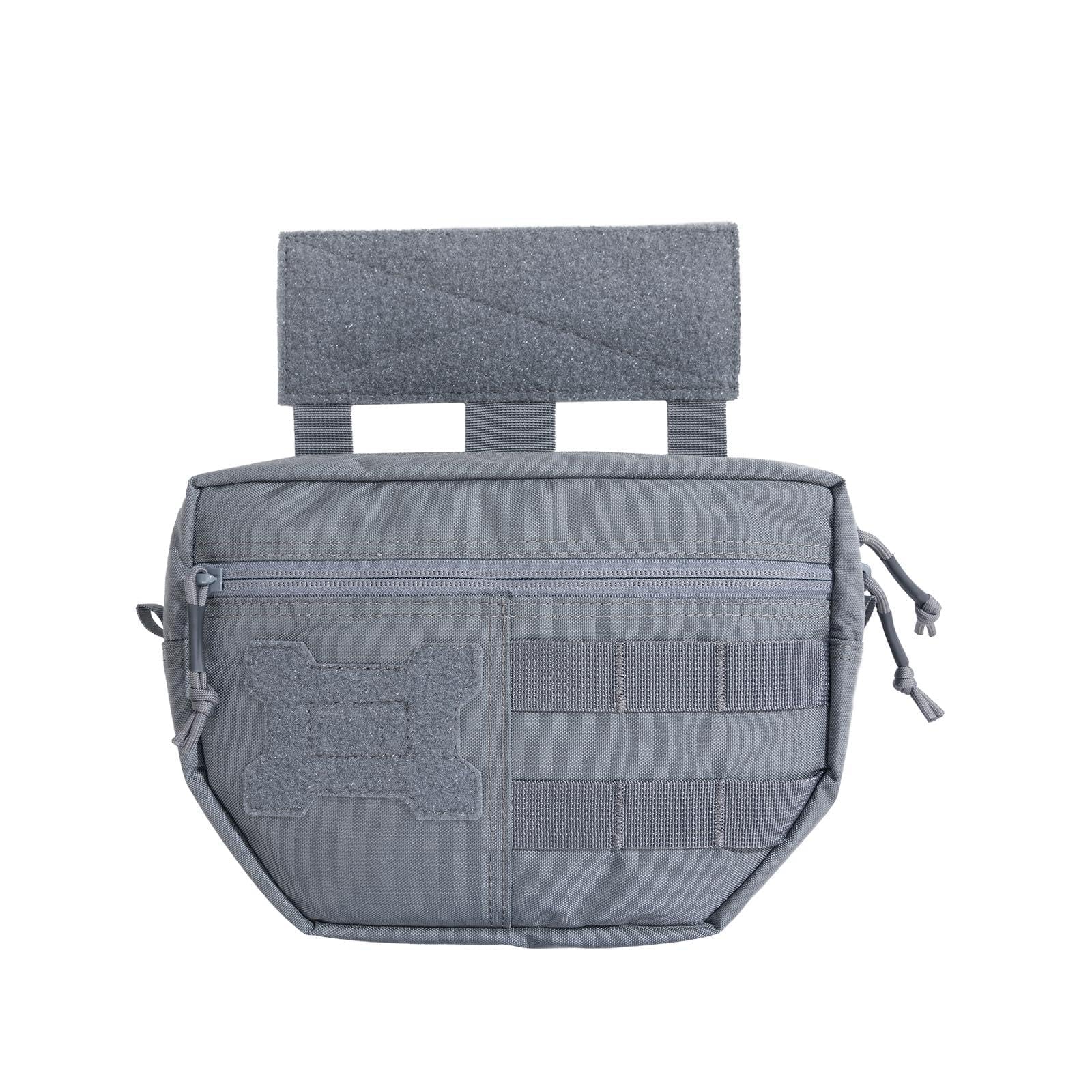 EXCELLENT ELITE SPANKER MOLLE Drop Dump Pouch Admin Pouch Tactical Utility Nylon Pack Tools Pocket(Grey)