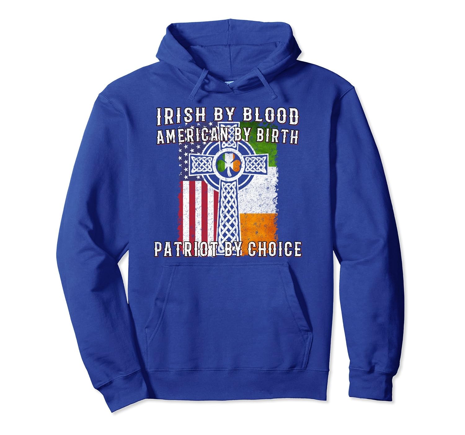 Irish By Blood American By Birth Patriot By Choice Hoodie-anz