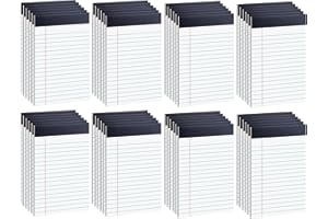 48 Pack Legal Pads Bulk,5 x 8 Inch Yellow Notepad, Note Pads College Ruled Perforated Memo Pad for Work Study Daily Note Taki