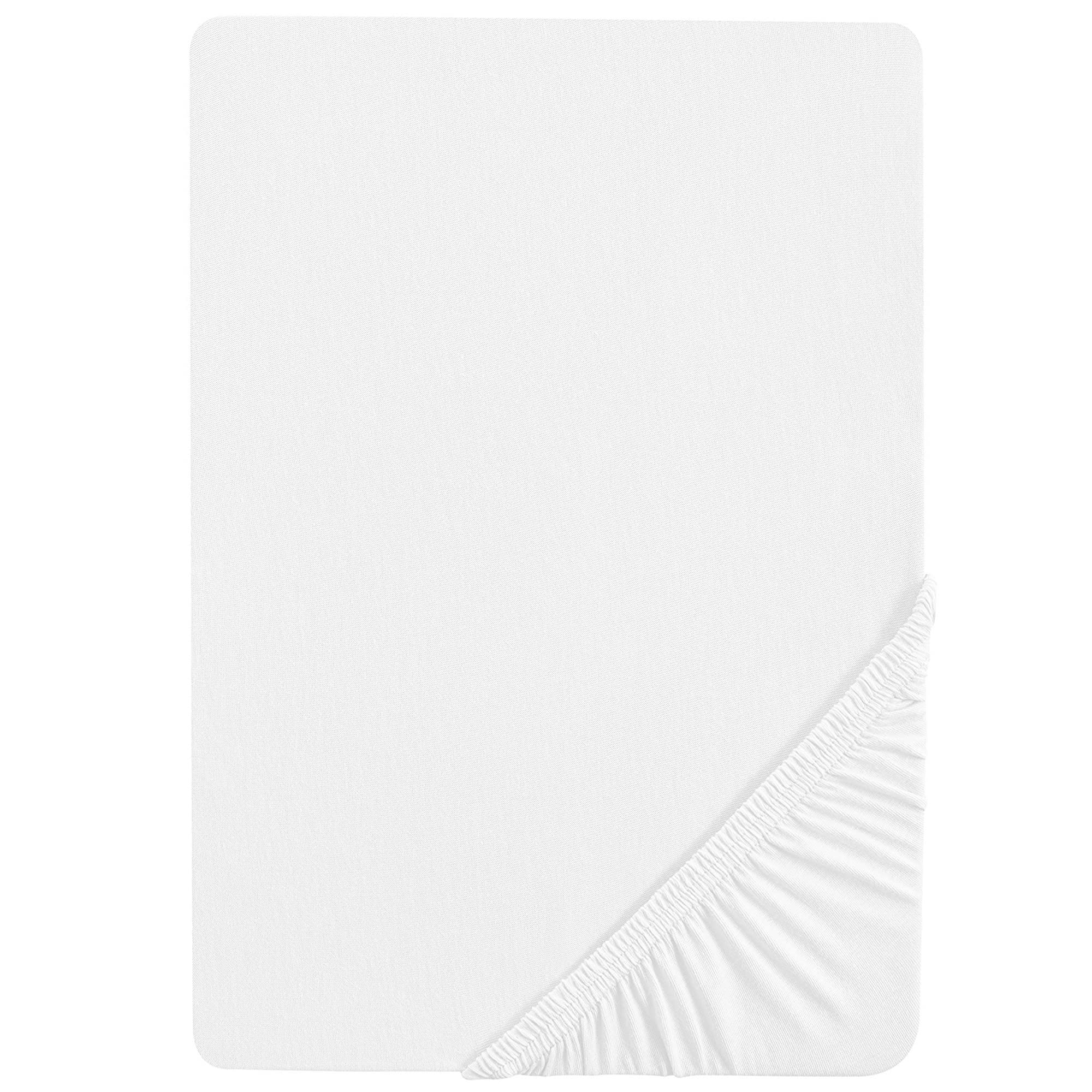 roba Safe Asleep® Fitted Sheet 60 x 120-70 x 140 cm - Baby Bed Sheet for Children's Mattresses - Organic Cotton - GOTS and Oeko-Tex Standard 100 - White