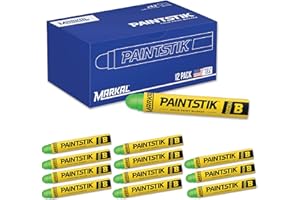 Markal 82836 F Paintstik-Rough Surfaces Solid Paint Marker, Fluorescent Green (Pack of 12)