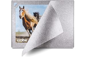 1000 Piece Jigsaw Puzzle Boards Portable, Puzzle Mat with Cover, Lightweight Puzzle Tray Storage System, Felt Table Top by Coobe (Gray)