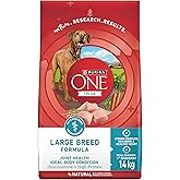 Purina ONE +Plus Large Breed Dry Dog Food with Chicken - 14 kg Bag