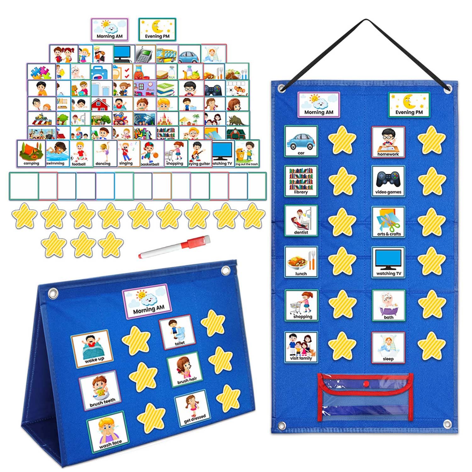 Mua BOHEMIABY Visual Timetable for Autistic Children, 97 Pecs Cards ...