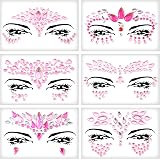 FACEGEM LONDON 6 Pcs Face Gems Adhesive Glitter Jewel Tattoo Sticker Festival view 4