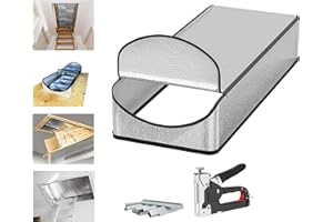 BENVOL Attic Stairs Insulation Cover,25"x54"x11",All-Year Energy Saving, Class A Fireproof Material,for Attic Stairway Insulation Cover,Attic Tent ,Free Code Nail Gun +1000 Nails