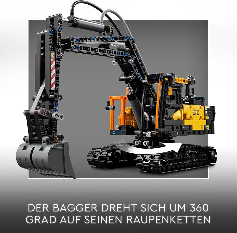 Technic Volvo FMX LKW mit EC230 Electric Raupenbagger 42175