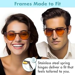 Orange Blue Light Blocking Glasses for Better Sleep