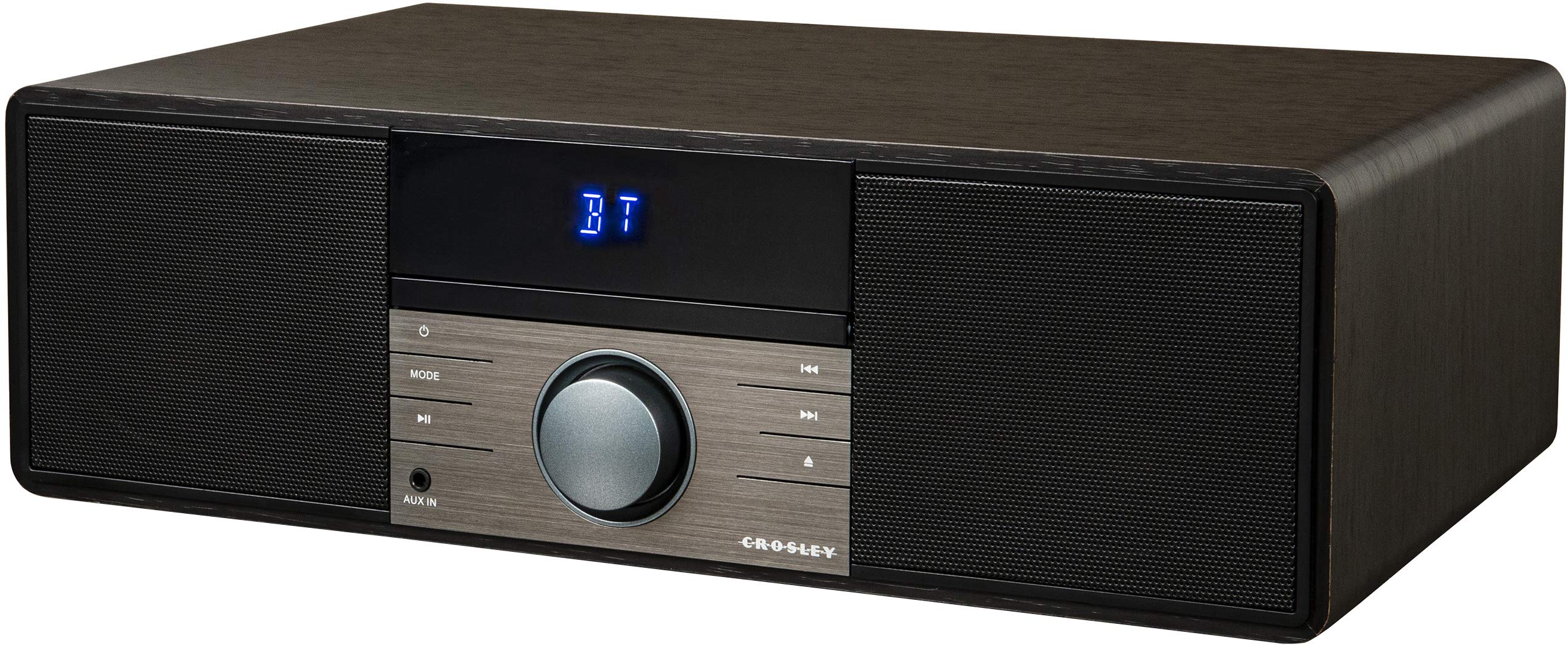 Crosley CR3502A-BK Metro Bluetooth FM Clock Radio and CD Player, Black