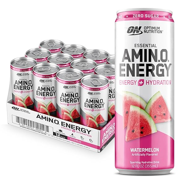 OPTIMUM NUTRITION AMINO ENERGY SPARKLING HYDRATION DRINK, ELECTROLYTES,...