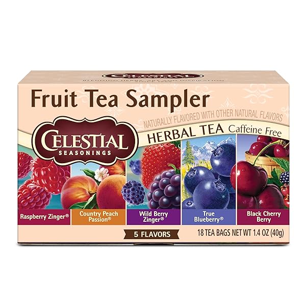 CELESTIAL SEASONINGS FRUIT TEA SAMPLER HERBAL TEA VARIETY...