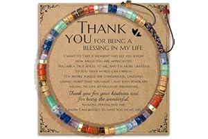 AGOT Thank You Gifts for Women: Teacher Appreciation Office Gifts for Coworkers Employee Boss Lady Manager Colleague Natural Stone Bracelet