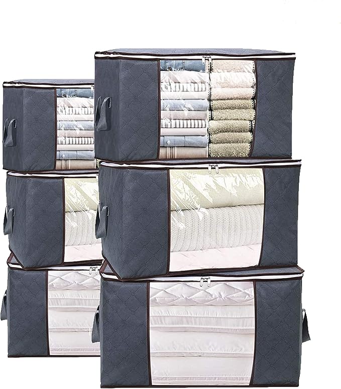 VNEED Clothes and Blanket Storage Bag Organizer 90L Large Capacity with