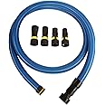 Cen-Tec Systems 95204 Antistatic Vacuum Shop Vacs with Expanded Multi-Brand Power Tool Adapter Set, 10 Ft. Hose, Blue