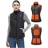 Glaais Heated Vest Women with Battery Pack 16000mAh 7.4V, Women's Heated Vest Warming Electric