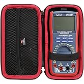 FBLFOBELI Storage Carrying Case Compatible with AstroAI Digital Multimeter Analyzer TRMS 6000 Counts Volt Meter Ohmmeter Auto-Ranging Tester (Case Only) (Red)
