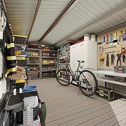 Aoxun 8'x15' Outdoor Metal Storage Shed with