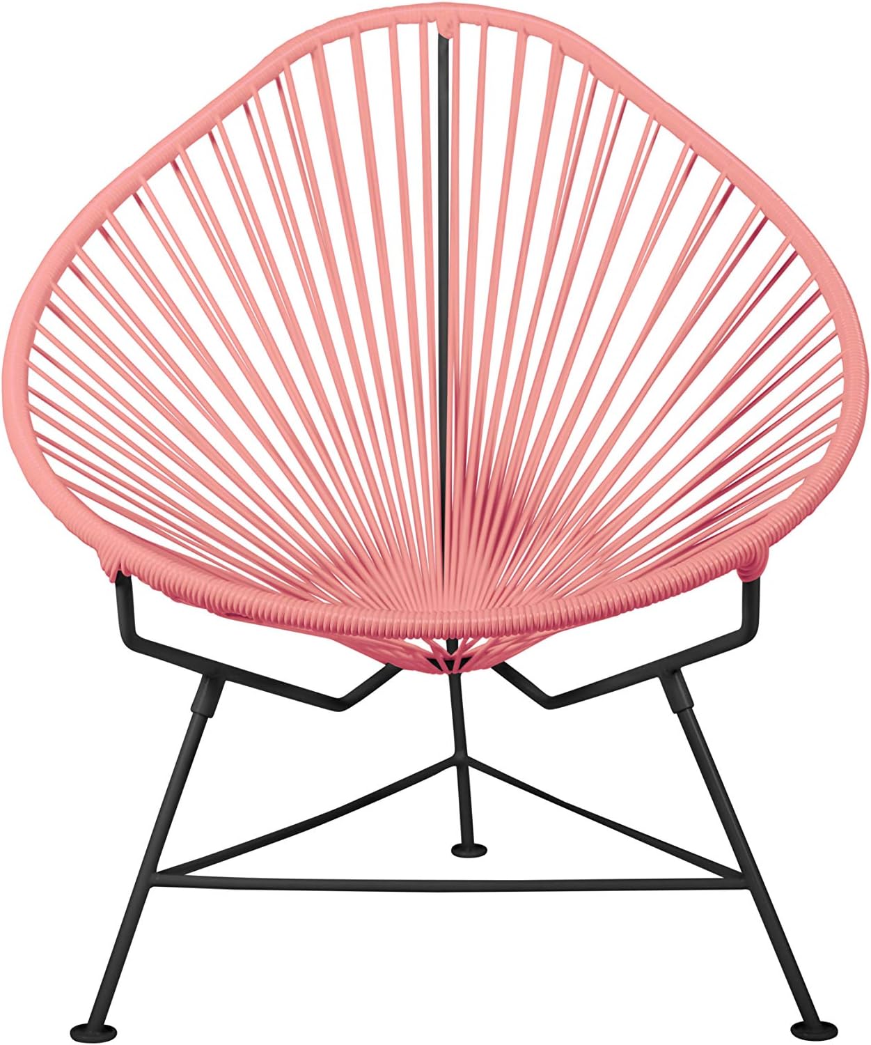Innit Junior Acapulco Chair – Coral Weave on Black Frame