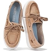 Project Cloud Sneakers for Women - Memory Foam Spring Shoes for Women Footwear - Slip-On Boat Shoes - Non Slip Fashion Sneakers - Lightweight Loafers (Seasalt, TAN, 10)