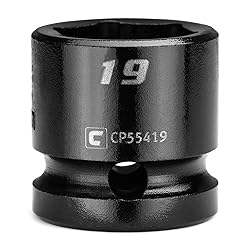 Capri Tools 19 mm Stubby Impact Socket, 1/2